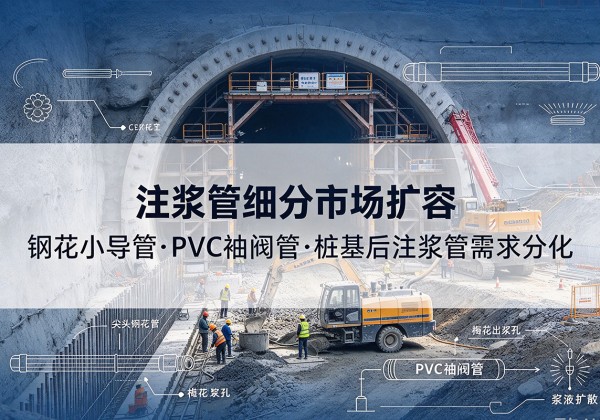 南陵注浆管细分市场扩容，隧道钢花小导管、PVC 袖阀管、桩基后注浆管需求分化